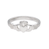 Custom Made Sterling Silver Small Claddagh Ring