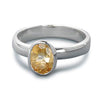 Ring, Custom Made Sterling Silver Heated Citrine Ring, Custom Made Jewellery- Caitlin's Crafty Creations