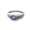  Ring, Custom Made Sterling Silver Natural Amethyst Ring, Custom Made Jewellery- Caitlin's Crafty Creations