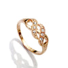  Ring, Custom Made Woven Crystal Ring, Custom Made Jewellery- Caitlin's Crafty Creations