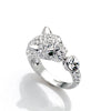  Ring, Custom MadeLeopard Head Ring featuring Swarovski Crystals, Custom Made Jewellery- Caitlin's Crafty Creations