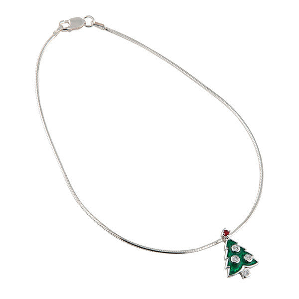 Custom Made Christmas Tree Anklet
