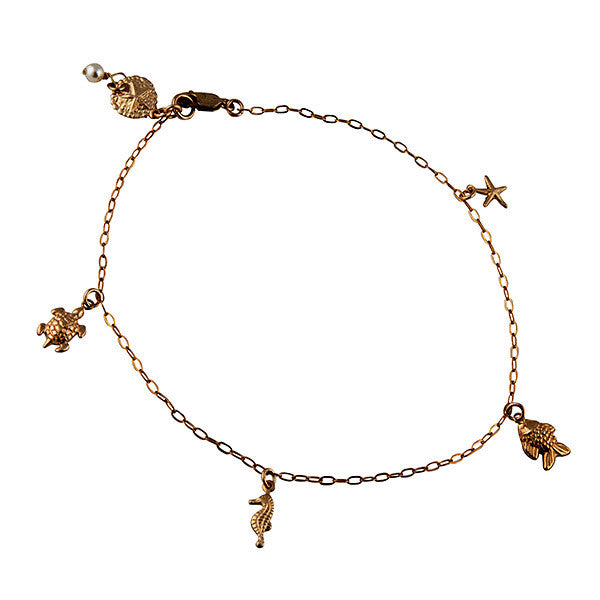 Anklet, Custom Made Seaside Anklet, Custom Made Jewellery- Caitlin's Crafty Creations