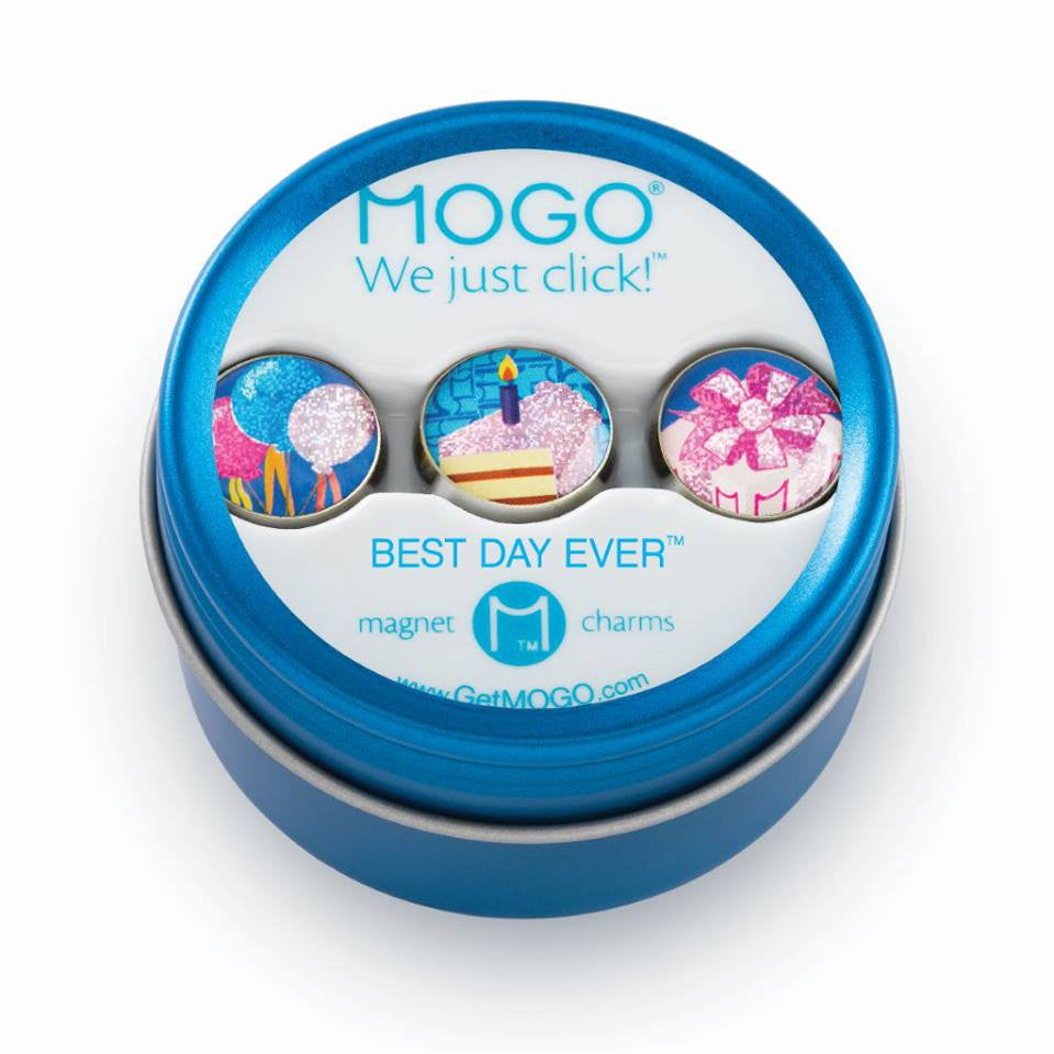 MOGO Tin of 3 Charms, MOGO Charm Collection - Best Day Ever (Tin of 3 Charms), MOGO Charms- Caitlin's Crafty Creations