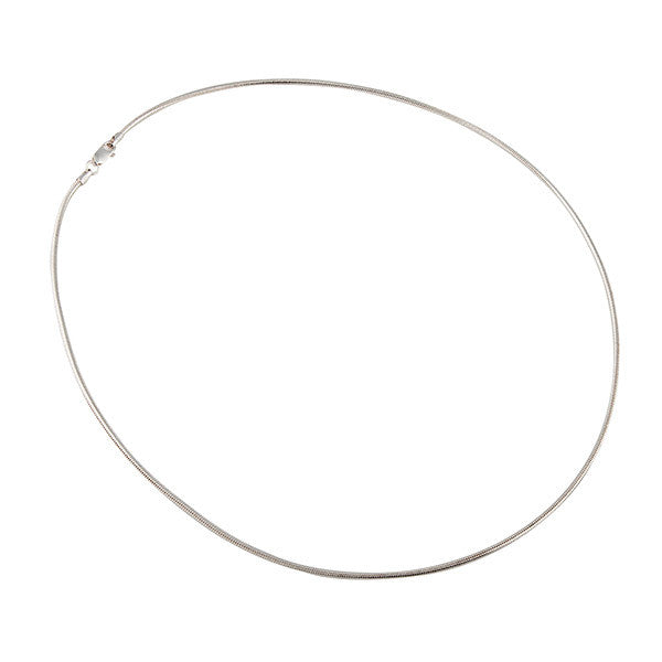 Chain Leather Neoprene, Sterling Silver Snake Chain, Custom Made Jewellery- Caitlin's Crafty Creations