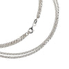 Chain Leather Neoprene, Sterling Silver Chain - Roll Flt Dbl 03 - 45, Custom Made Jewellery- Caitlin's Crafty Creations