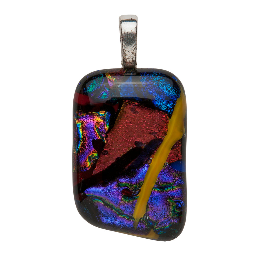  Pendant, Custom made Dichroic Glass Pendant, Custom Made Jewellery- Caitlin's Crafty Creations