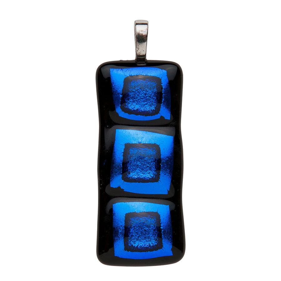  Pendant, Custom Made Dichroic Rectangle Pendant, Custom Made Jewellery- Caitlin's Crafty Creations