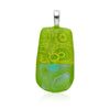  Pendant, Custom made Key Lime Dichroic Glass Pendant, Custom Made Jewellery- Caitlin's Crafty Creations