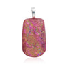  Pendant, Custom made Bubblegum Pink Dichroic Glass Pendant, Custom Made Jewellery- Caitlin's Crafty Creations