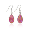  Earrings, Custom made Bubblegum Pink Dichroic Glass Earrings, Custom Made Jewellery- Caitlin's Crafty Creations