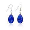 Earrings, Custom made Cobalt Dichroic Glass Earrings, Custom Made Jewellery- Caitlin's Crafty Creations