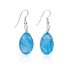  Earrings, Custom made Bubblegum Blue Dichroic Glass Earrings, Custom Made Jewellery- Caitlin's Crafty Creations