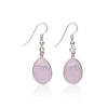 Earrings, Custom made Pale Pink Dichroic Glass Earrings, Custom Made Jewellery- Caitlin's Crafty Creations