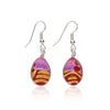  Earrings, Custom made Paris Pink Dichroic Glass Earrings, Custom Made Jewellery- Caitlin's Crafty Creations