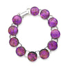 Bracelet, Custom made Purple Passion Dichroic Glass Bracelet, Custom Made Jewellery- Caitlin's Crafty Creations