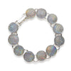 Bracelet, Custom made Grey London Sky Dichroic Glass Bracelet, Custom Made Jewellery- Caitlin's Crafty Creations