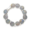  Bracelet, Custom made Grey London Sky Dichroic Glass Bracelet, Custom Made Jewellery- Caitlin's Crafty Creations