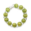 Bracelet, Custom made Key Lime Green Dichroic Glass Bracelet, Custom Made Jewellery- Caitlin's Crafty Creations