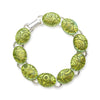  Bracelet, Key Lime Dichroic Glass Bracelet, Custom Made Jewellery- Caitlin's Crafty Creations