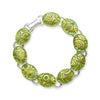 Bracelet, Key Lime Dichroic Glass Bracelet, Custom Made Jewellery- Caitlin's Crafty Creations