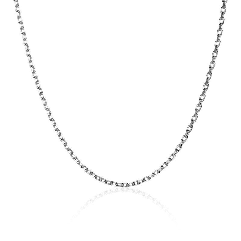  Chain Leather Neoprene, Sterling Silver Gossamer Chain - 1mm Curb Chain, Custom Made Jewellery- Caitlin's Crafty Creations