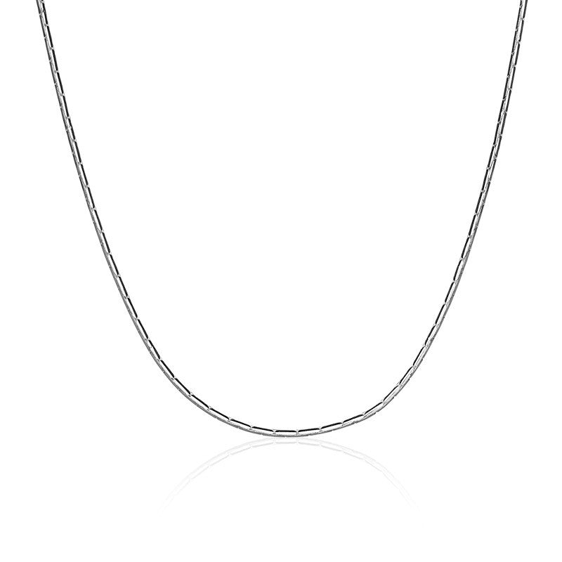  Chain Leather Neoprene, Sterling Silver Gossamer Chain - 0.7 mm Round Cable Chain, Custom Made Jewellery- Caitlin's Crafty Creations