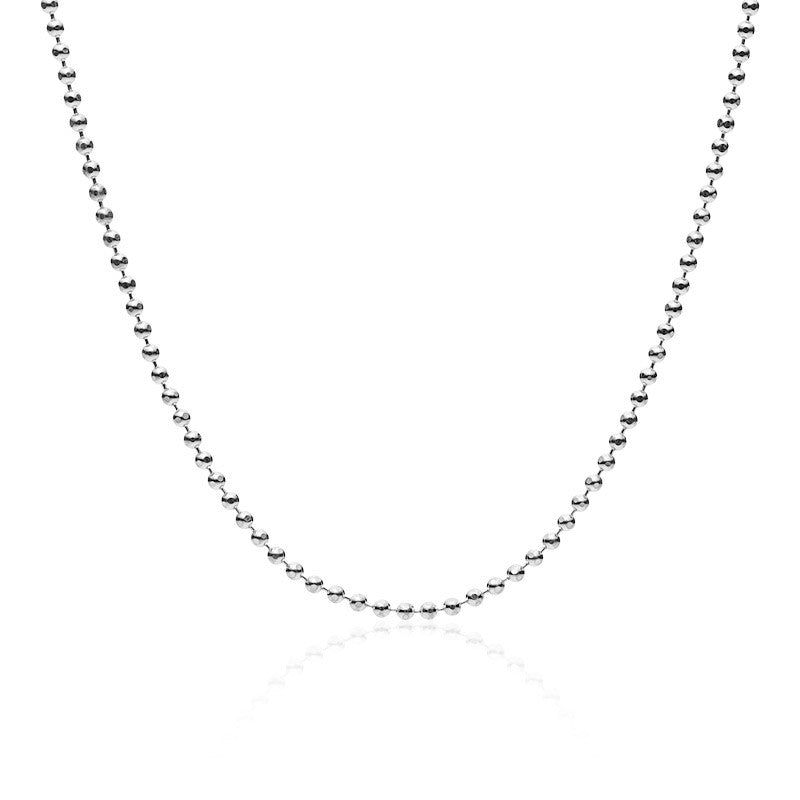  Chain Leather Neoprene, Sterling Silver Gossamer Chain - 1mm Facetted Ball Chain, Custom Made Jewellery- Caitlin's Crafty Creations