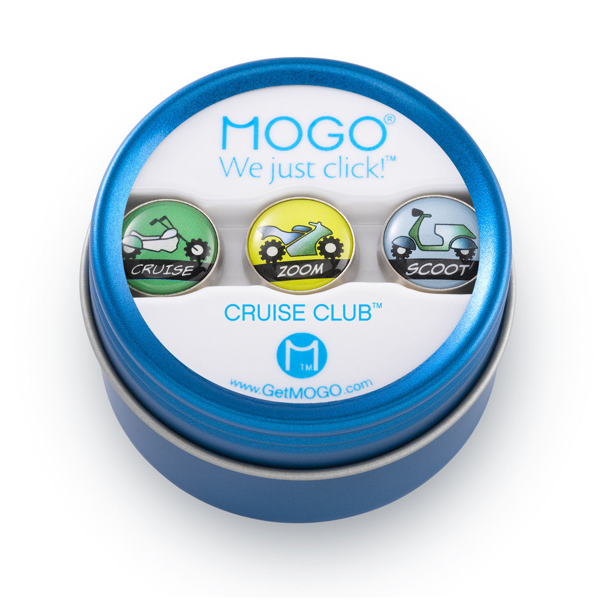 MOGO Charm Collection - Cruise Club (Tin of 3 Charms)