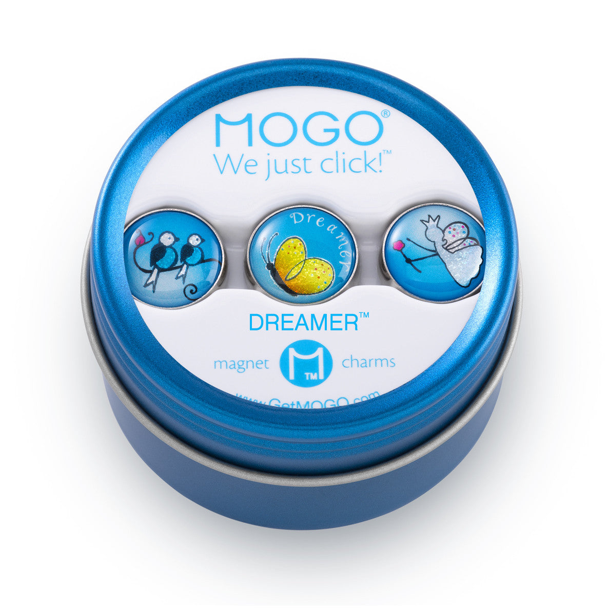 MOGO Tin of 3 Charms, MOGO Charm Collection - Dreamer (Tin of 3 Charms), MOGO Charms- Caitlin's Crafty Creations