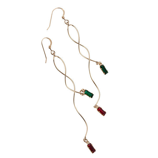  Earrings, Custom Made Mrs Claus Earrings, Custom Made Jewellery- Caitlin's Crafty Creations