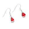 Earrings, Custom Made Bling Santa Hat Earrings, Custom Made Jewellery- Caitlin's Crafty Creations
