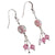 Custom Made Pink Ribbon Earrings