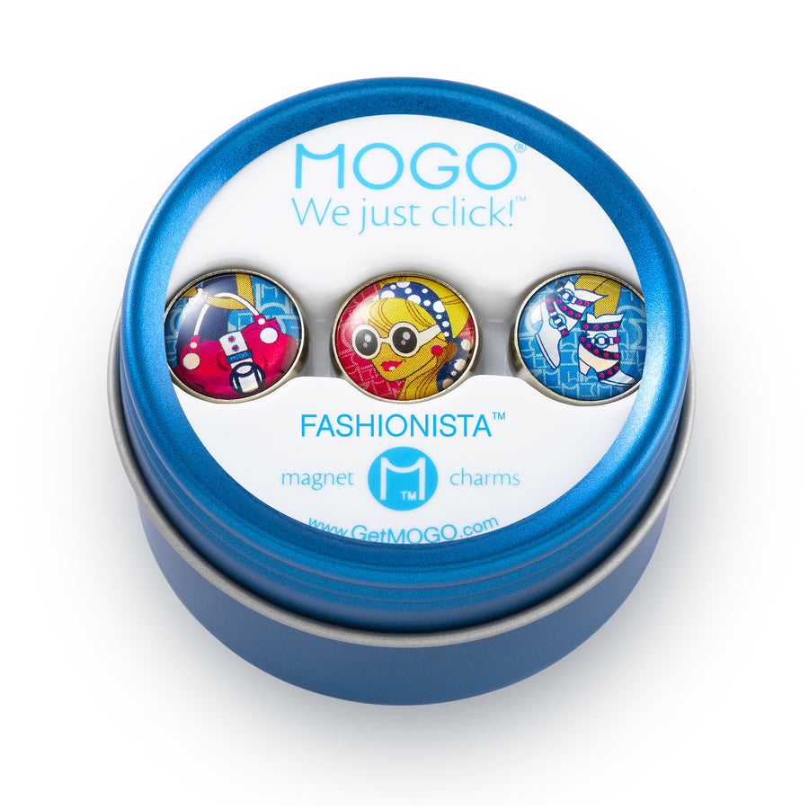  MOGO Tin of 3 Charms, MOGO Charm Collection - Fashionista (Tin of 3 Charms), MOGO Charms- Caitlin's Crafty Creations