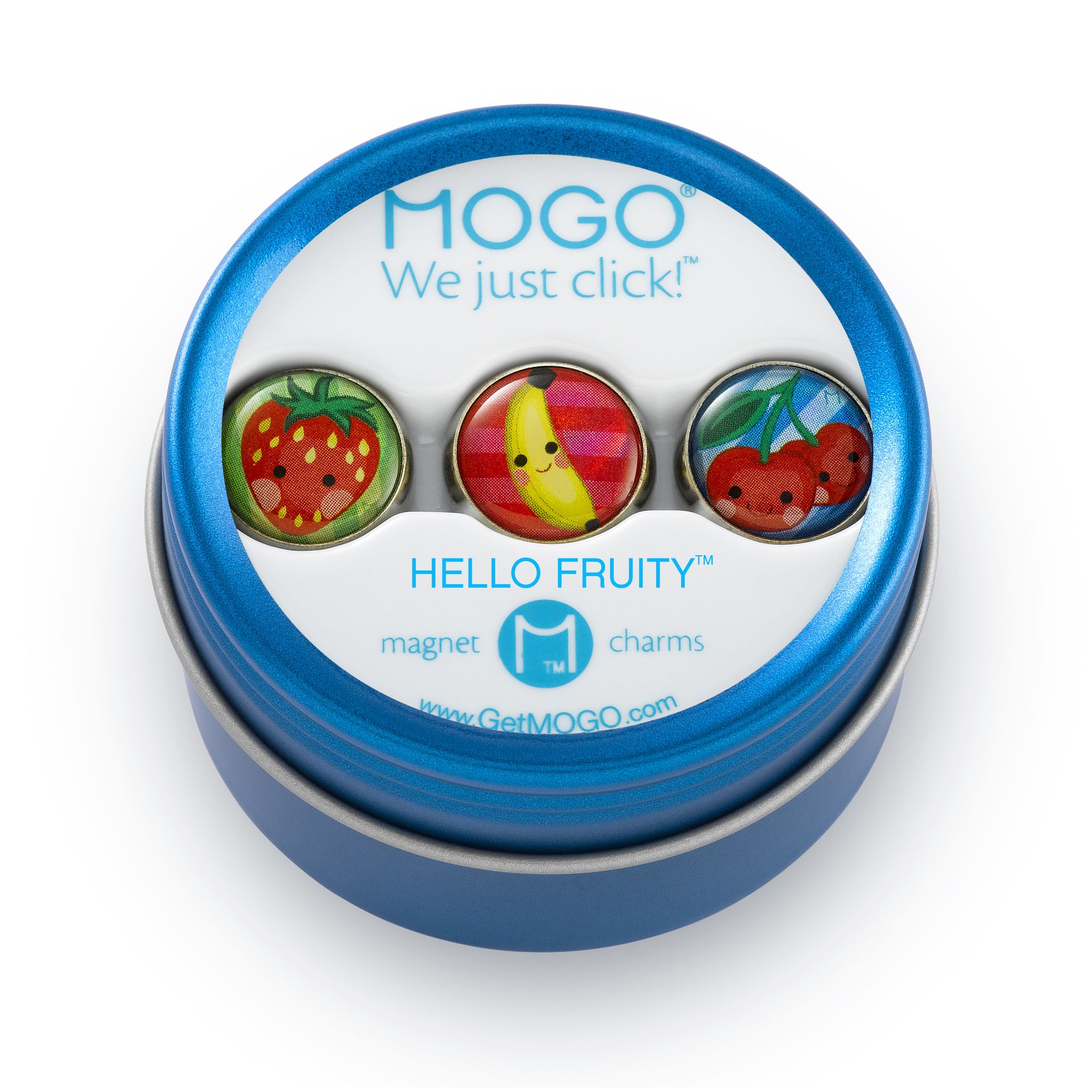 MOGO Tin of 3 Charms, MOGO Charm Collection - Hello Fruity (Tin of 3 Charms), MOGO Charms- Caitlin's Crafty Creations