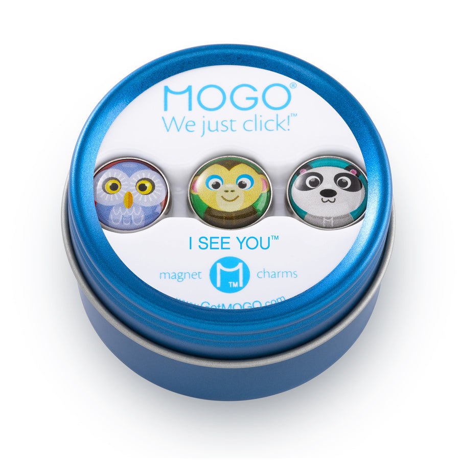  MOGO Tin of 3 Charms, MOGO Charm Collection - I See You (Tin of 3 Charms), MOGO Charms- Caitlin's Crafty Creations
