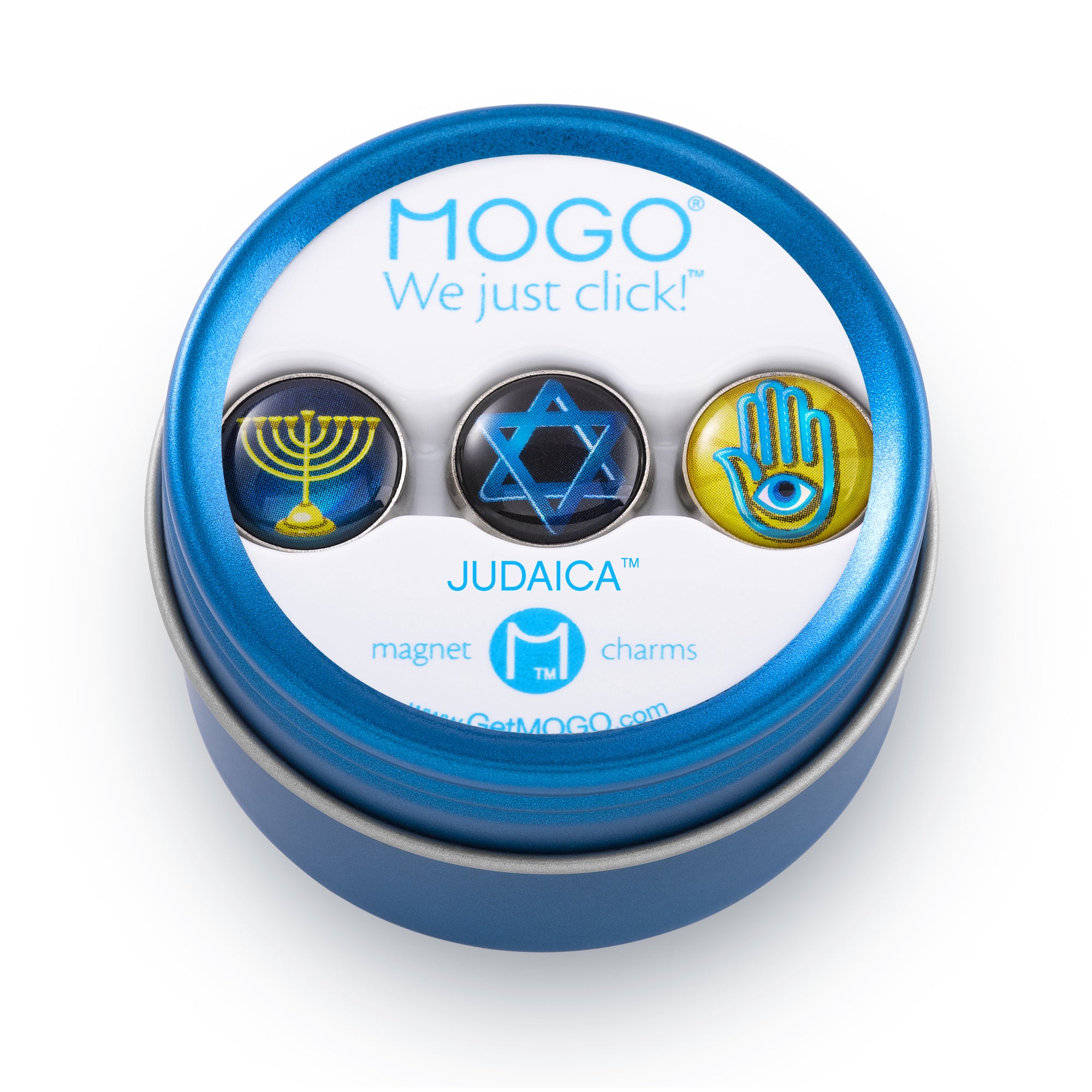 MOGO Tin of 3 Charms, MOGO Charm Collection - Judaica (Tin of 3 Charms), MOGO Charms- Caitlin's Crafty Creations