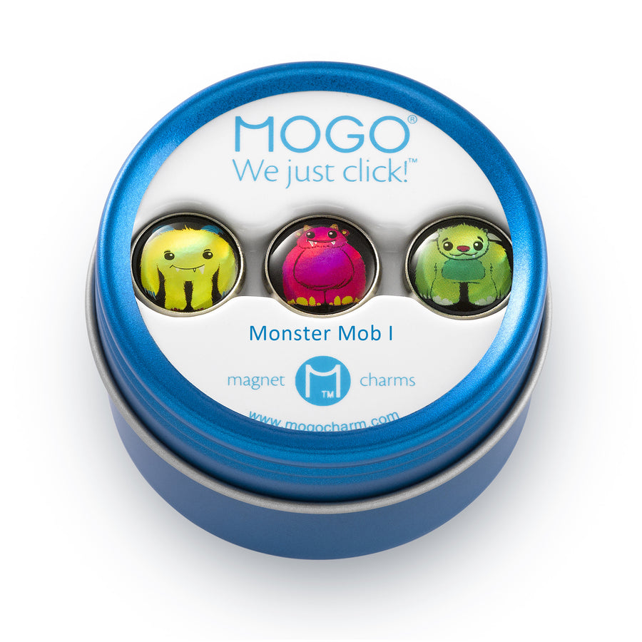  MOGO Tin of 3 Charms, MOGO Charm Collection - Monster Mob 1 (Tin of 3 Charms), MOGO Charms- Caitlin's Crafty Creations