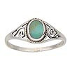  Ring, Custom Made Sterling Silver & Turquoise Oval Ring, Custom Made Jewellery- Caitlin's Crafty Creations