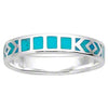 Custom Made Sterling Silver Turquoise Enamel Ring