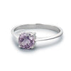 Ring, Custom Made Sterling Silver Natural Amethyst Ring N1/2, Custom Made Jewellery- Caitlin's Crafty Creations