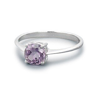  Ring, Custom Made Sterling Silver Natural Amethyst Ring N1/2, Custom Made Jewellery- Caitlin's Crafty Creations