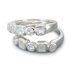  Ring, Custom Made Sterling Silver Rainbow Moonstone Rings, Custom Made Jewellery- Caitlin's Crafty Creations