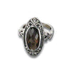  Ring, Custom Made Sterling Silver Heated Irradiated Smokey Quartz Ring, Custom Made Jewellery- Caitlin's Crafty Creations