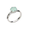 Custom Made Sterling Silver Natural Chrysoprase Ring
