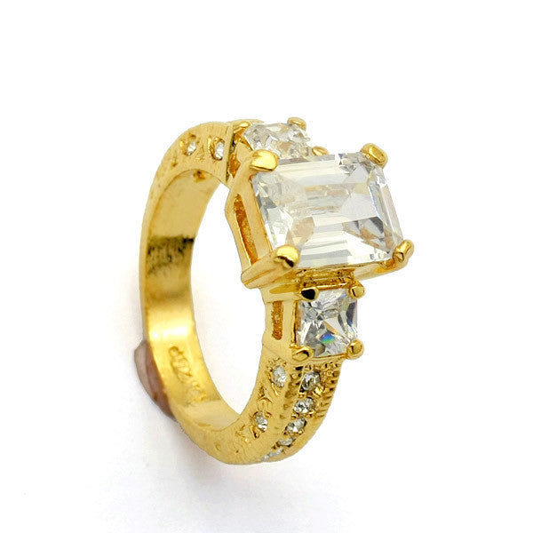 Ring, Custom Made Square Cut CZ Ring, Custom Made Jewellery- Caitlin's Crafty Creations