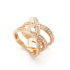  Ring, Custom Made X Ring featuring Swarovski Crystals, Custom Made Jewellery- Caitlin's Crafty Creations