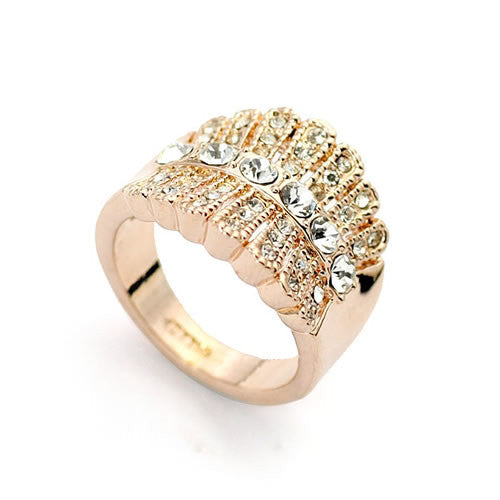  Ring, Fan Ring featuring Swarovski Crystals, Custom Made Jewellery- Caitlin's Crafty Creations