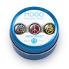 MOGO Tin of 3 Charms, MOGO Charm Collection - Neon Peace (Tin of 3 Charms), MOGO Charms- Caitlin's Crafty Creations