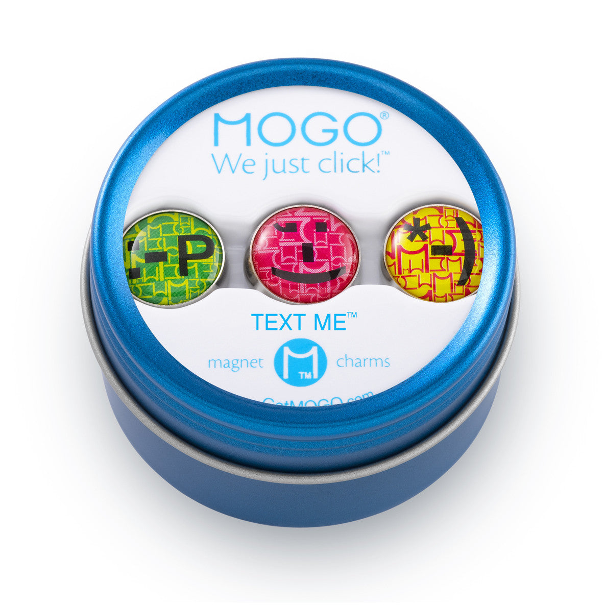 MOGO Tin of 3 Charms, MOGO Charm Collection - Text Me (Tin of 3 Charms), MOGO Charms- Caitlin's Crafty Creations